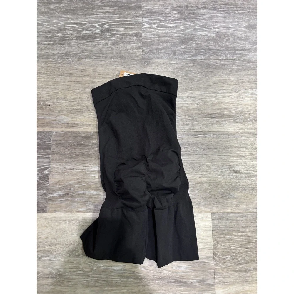 Skims Sheer Seamless Mid Thigh Short Shorts Butt Lifting Onyx Black Large